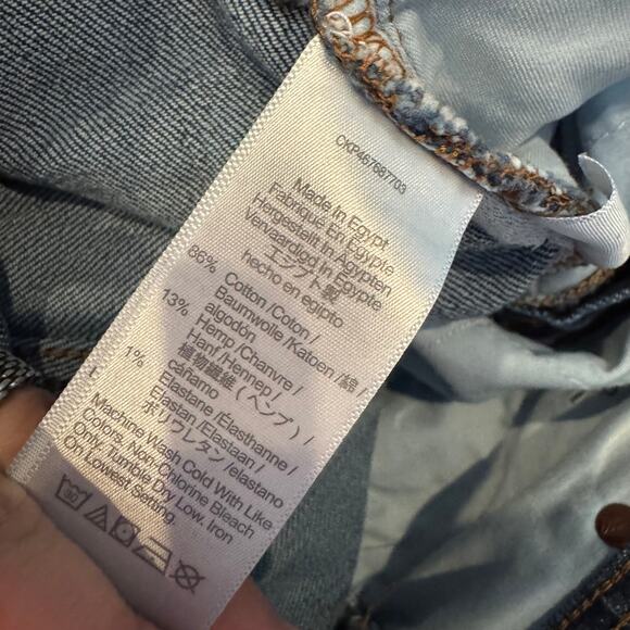 Madewell Perfect Vintage Straight Jeans Blue High Rise Button Zip Pocket Sz 28 - Picture 14 of 14